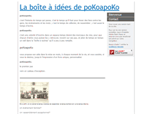Tablet Screenshot of laboite.pokoapoko.fr